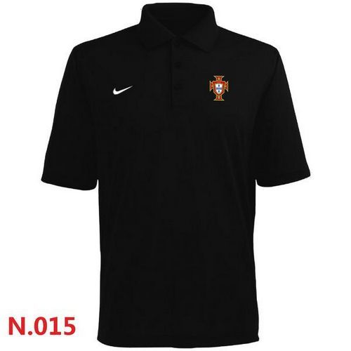 Nike Portugal 2014 World Soccer Authentic Polo Black